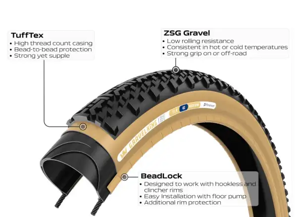 Panaracer GravelKing X1 plášť 700x45 černá/hnědá