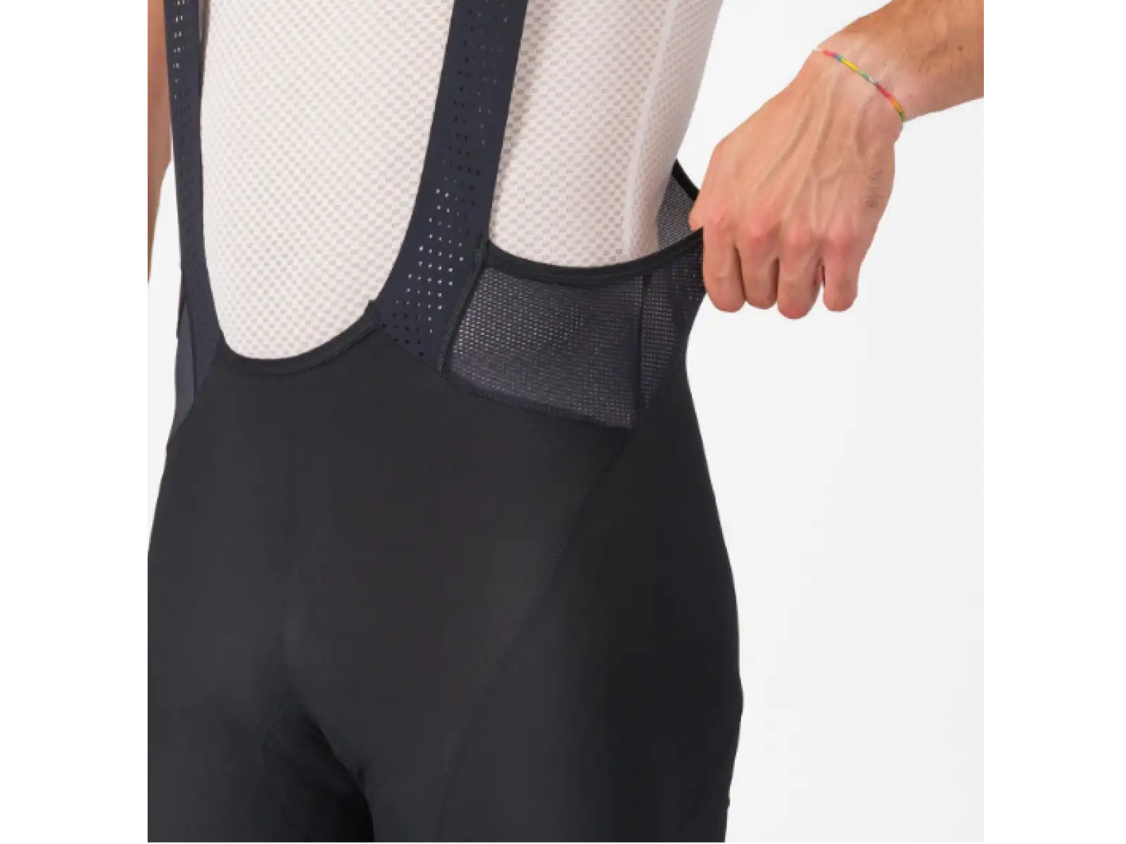Castelli Endurance 4 pánské kraťasy s vložkou a laclem Black