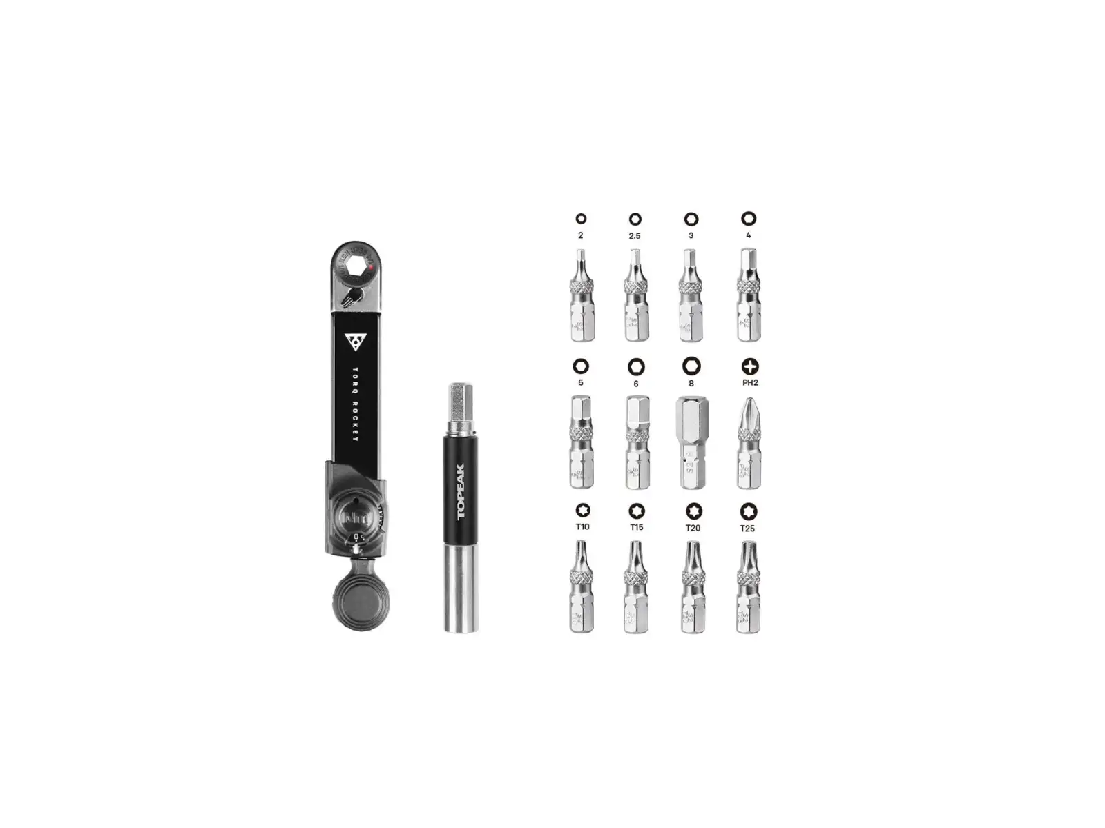 Topeak Torq Rocket mini EX sada nářadí s ráčnou