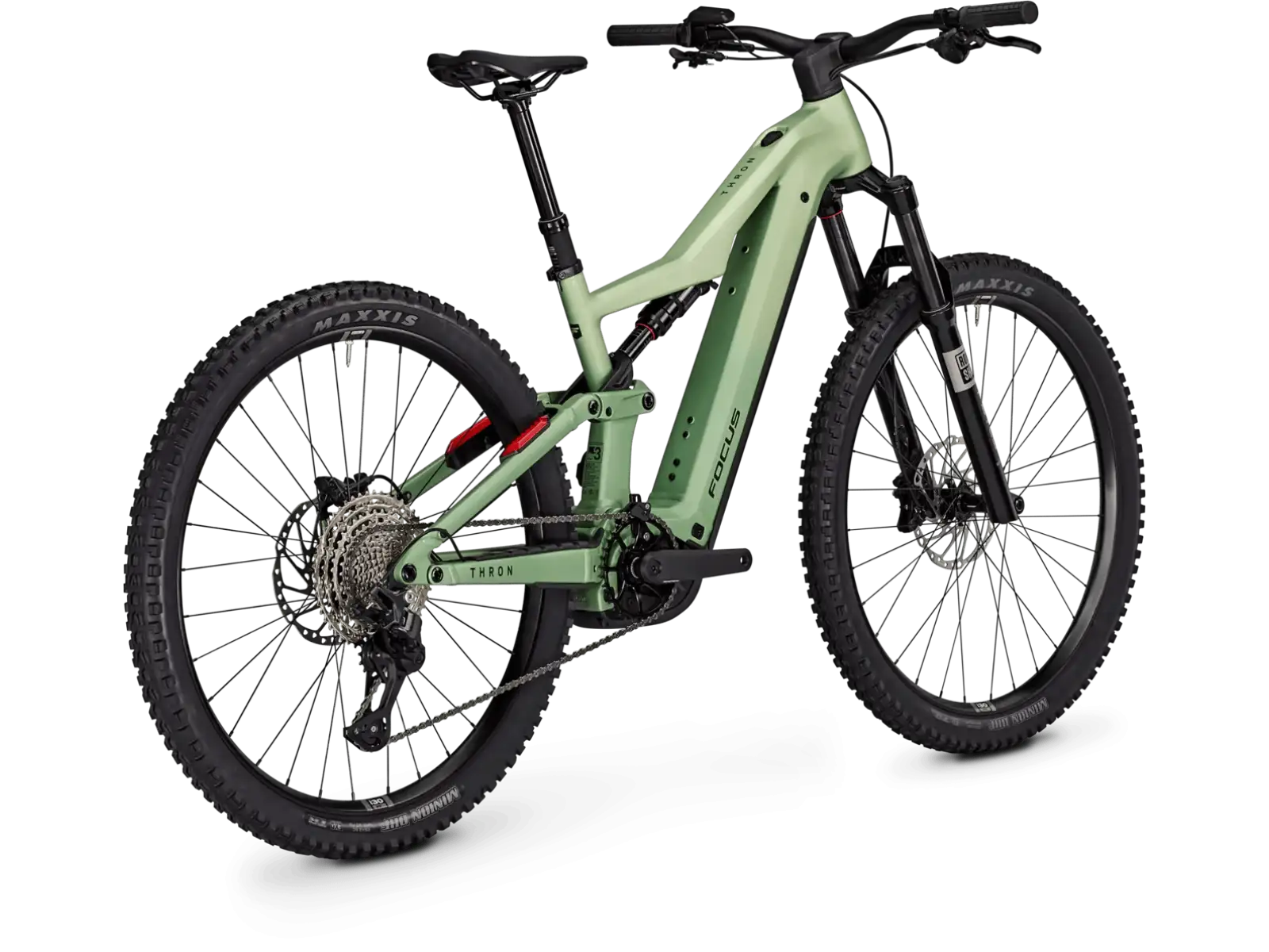 Focus THRON 8 800Wh celoodpružené elektrokolo Mintgrey matt / Artichokegreen matt