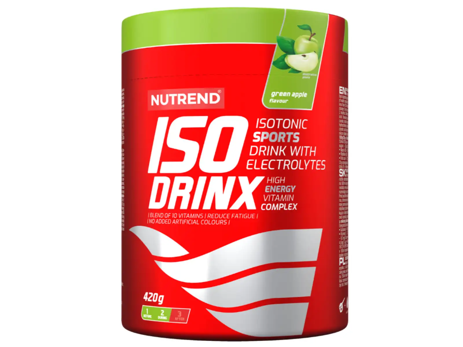 Nutrend Isodrinx dóza 420g zel.jablko