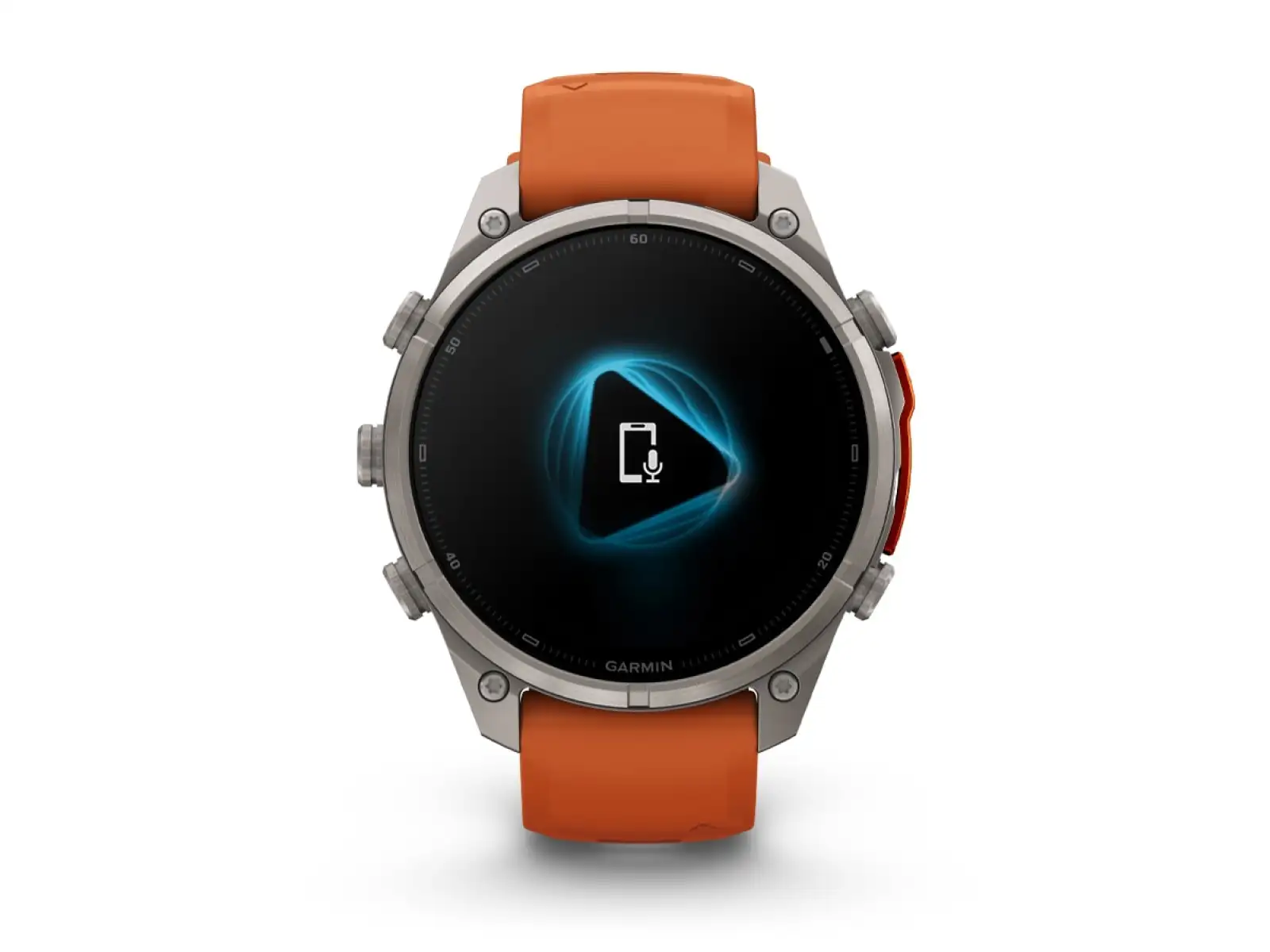 Garmin Fénix 9 Pro inReach 47 mm chytré hodinky Titanium Autumn orange/Spark orange