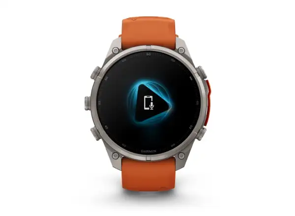 Garmin Fénix 9 Pro inReach 47 mm chytré hodinky Titanium Autumn orange/Spark orange