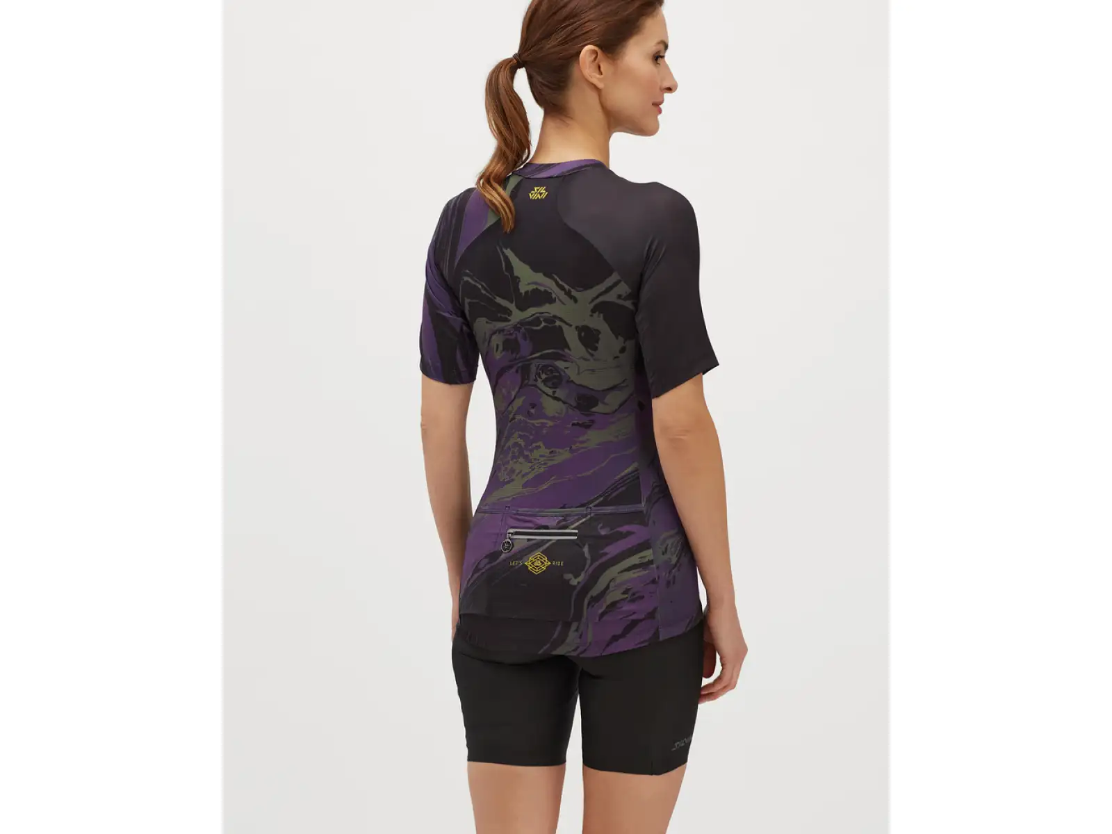 Silvini Catirina dámský dres krátký rukáv Black/Plum