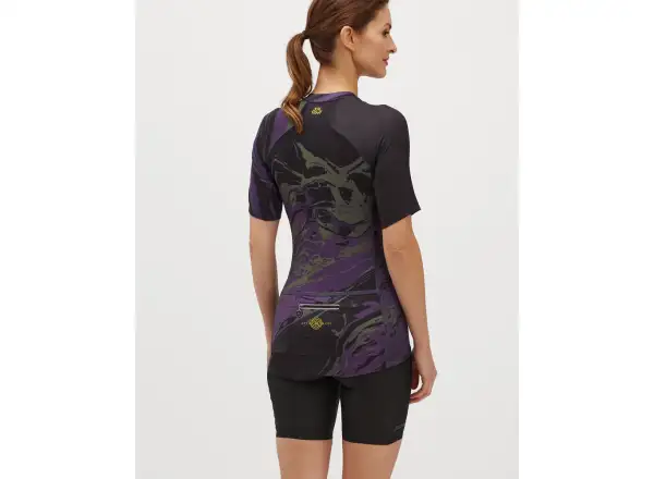Silvini Catirina dámský dres krátký rukáv Black/Plum