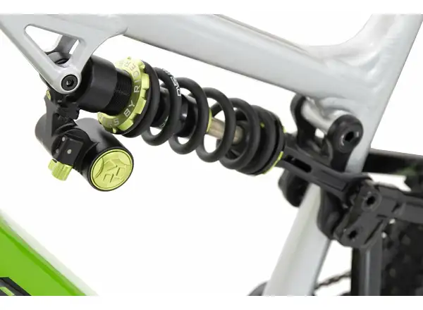 Rock Machine Blizzard INT e90-297 Gloss Silver/Black/Green celoodpružené elektrokolo