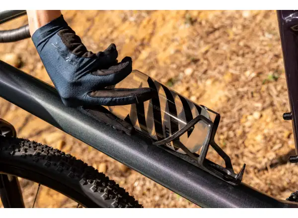 Giant Airway Elite Matt košík na láhev Black/Gloss silver