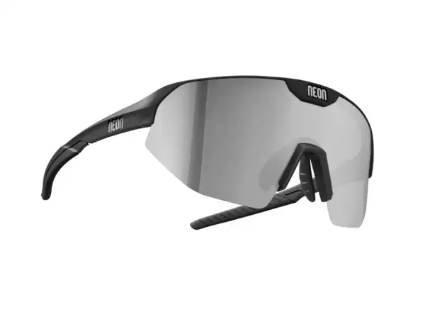Neon Flame brýle Black Shiny/Mirror Steel