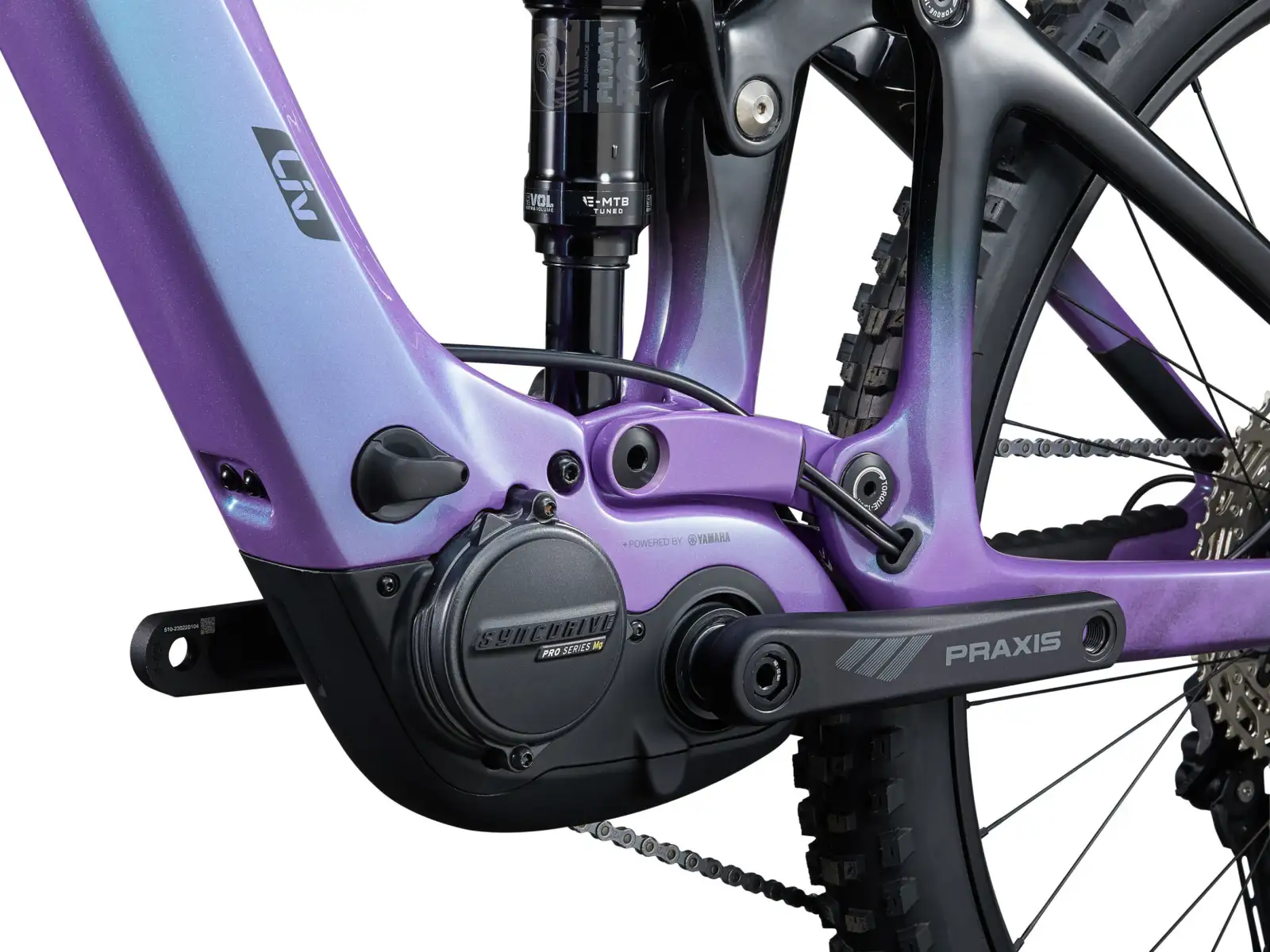 Liv Intrigue X Advanced E+ Elite 2 celoodpružené elektrokolo Digital Blurple