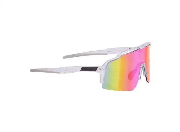 Force Strive cyklistické brýle transparentní/růžové zrcadlové sklo