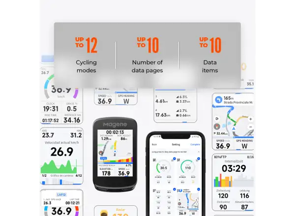 Magene C606 V2 GPS cyklopočítač