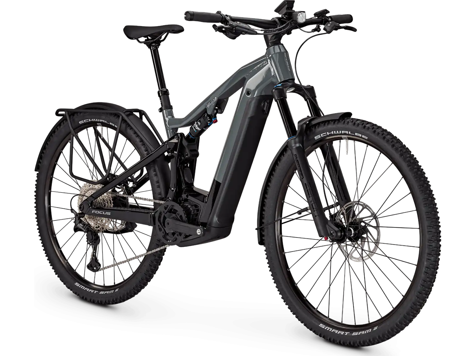 Focus Thron2 6.8 EQP DI 625Wh celoodpružené elektrokolo Slategrey/Magicblack