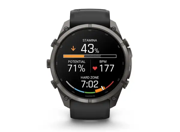 Garmin Fénix 9 Pro inReach 51 mm chytré hodinky Carbon gray DLC Titanium Black/Pebble gray