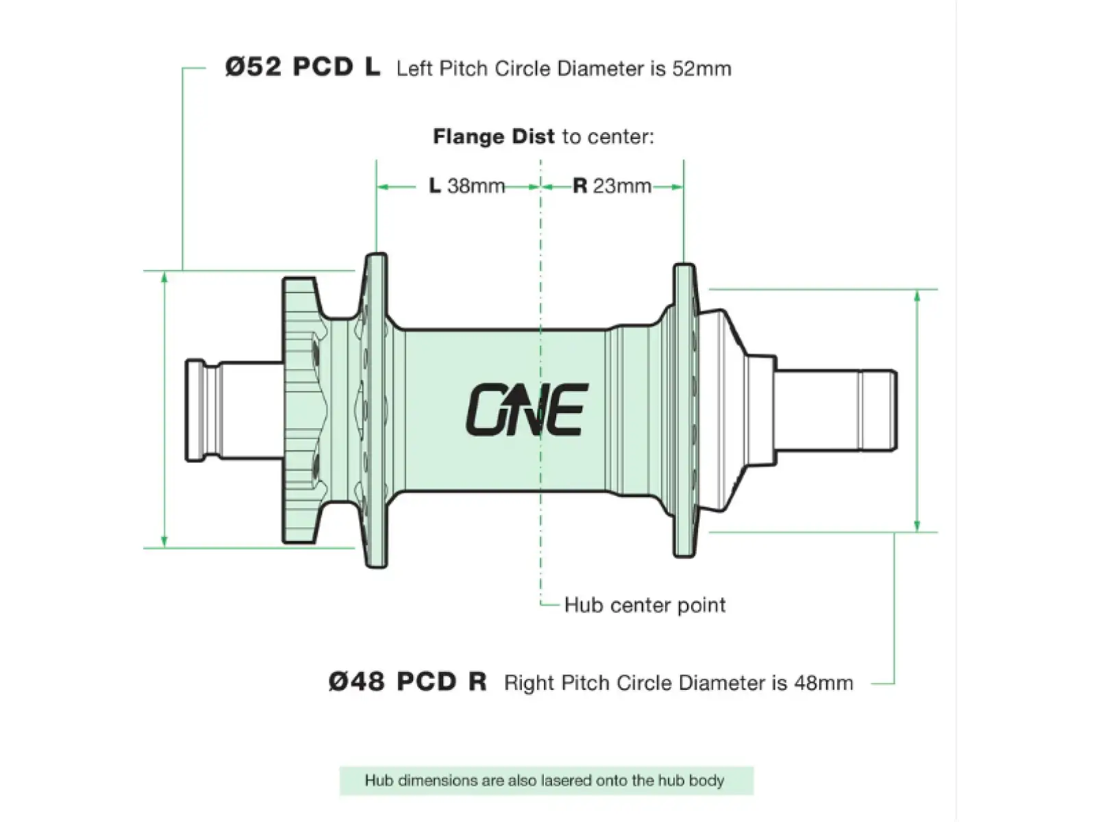 OneUp zadní náboj 12x148 mm 32 děr černá