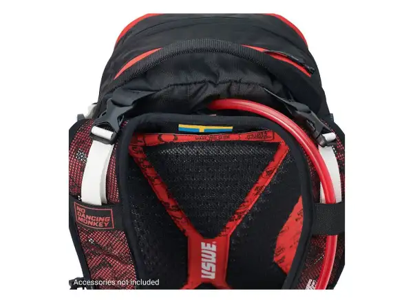 USWE Flow 16 batoh s chráničem páteře Black/Red 16l vel. S