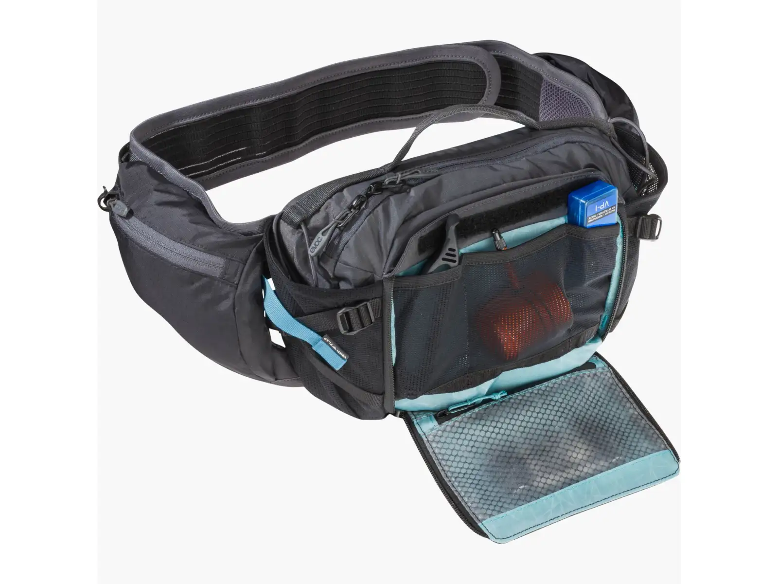 Evoc Hip Pack Pro 3 l brašna + pitný vak 1,5 l black/carbon grey