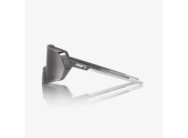 100% Korbin brýle Gloss Black Chrome HiPER Silver Mirror