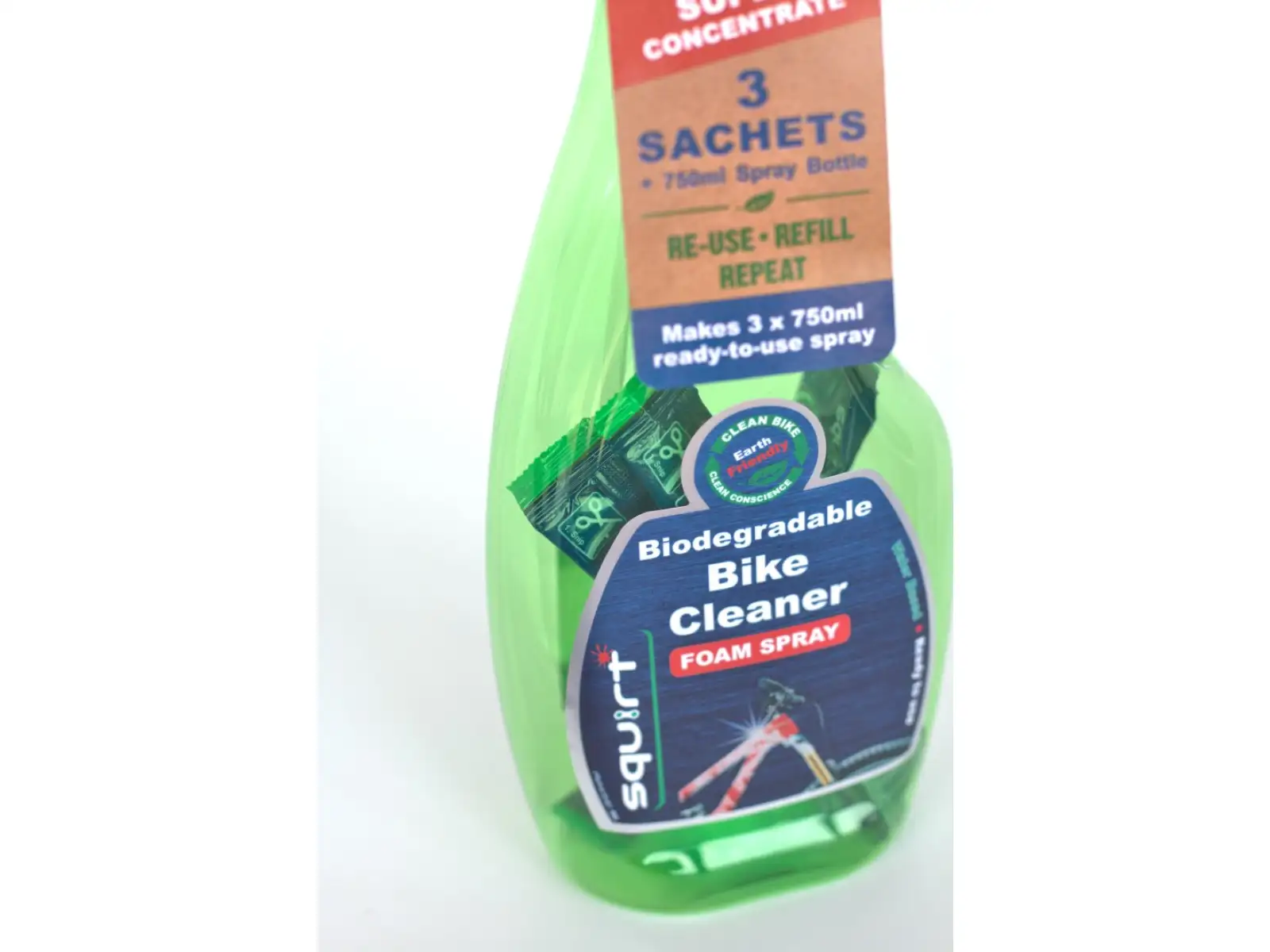 Squirt balení čistič 750ml rozprašovač + 3x 30 ml sáček superkoncentrátu