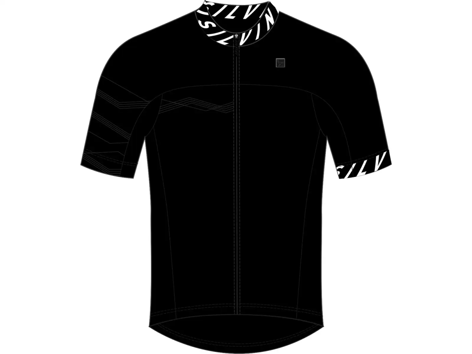 Silvini Stelvio pánský dres krátký rukáv black/white