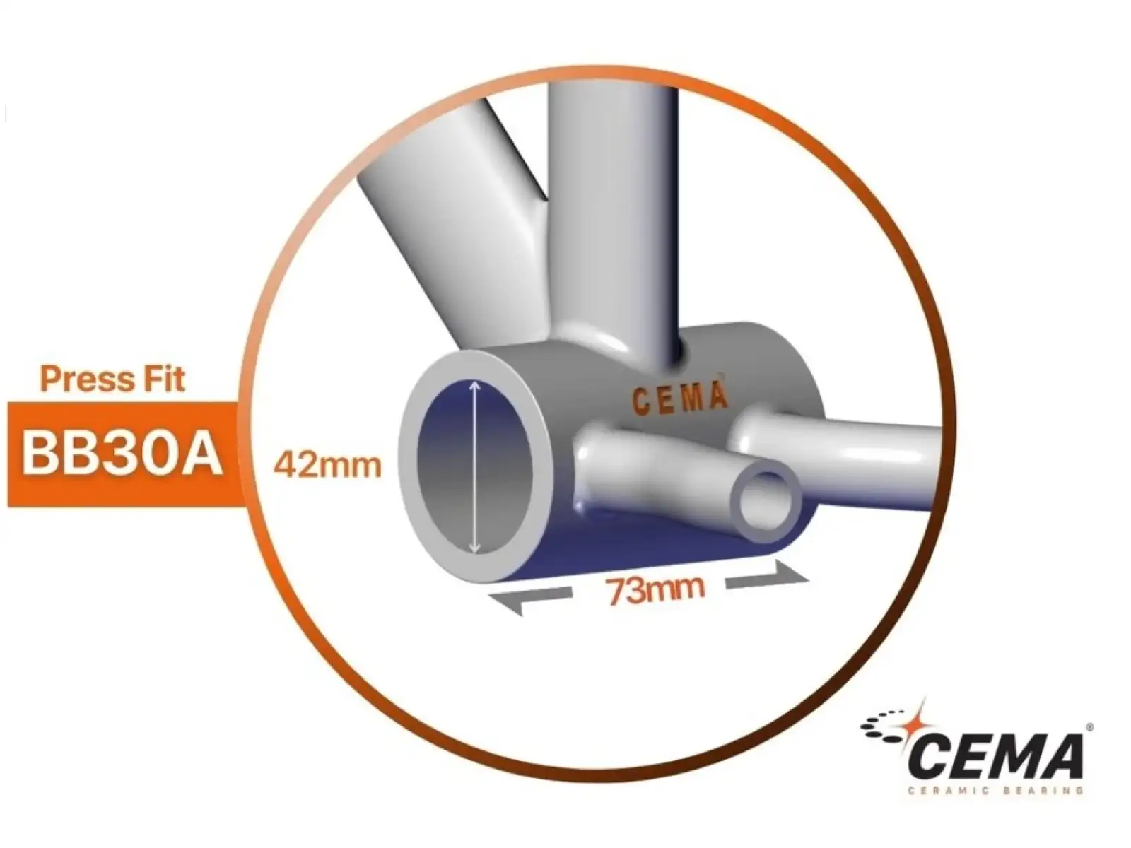 Cema BB30A-asymetrický Interlock 24 mm osa středové složení Steel černá