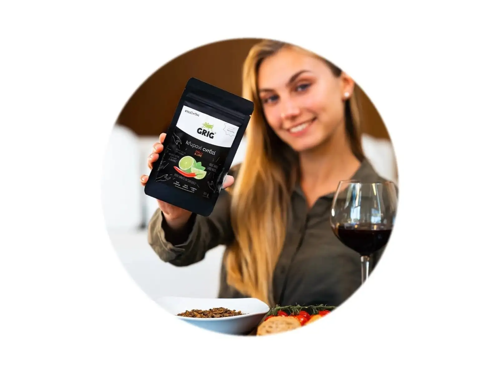 Grig křupaví cvrčci Chilli & lime 20 g