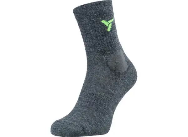 Silvini Lattari UA1746 ponožky merino charcoal/lime