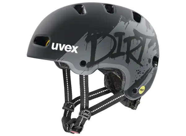 Uvex Kid 4 Style Mips dětská přilba Dirt Black Matt