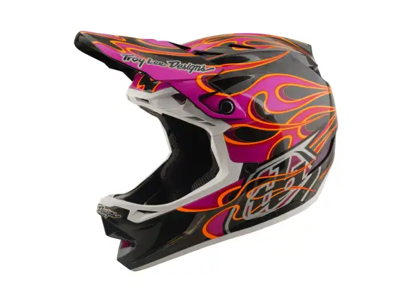 Troy Lee Designs D4 Carbon MIPS přilba Torched Carbn/Magenta