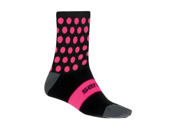 Sensor Dots ponožky černá/růžová