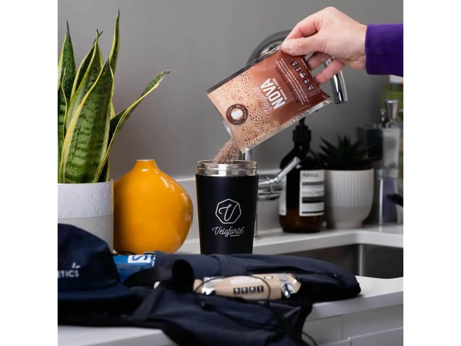 Veloforte Nova Recovery Protein Shake regenerační nápoj Banana & Cocoa