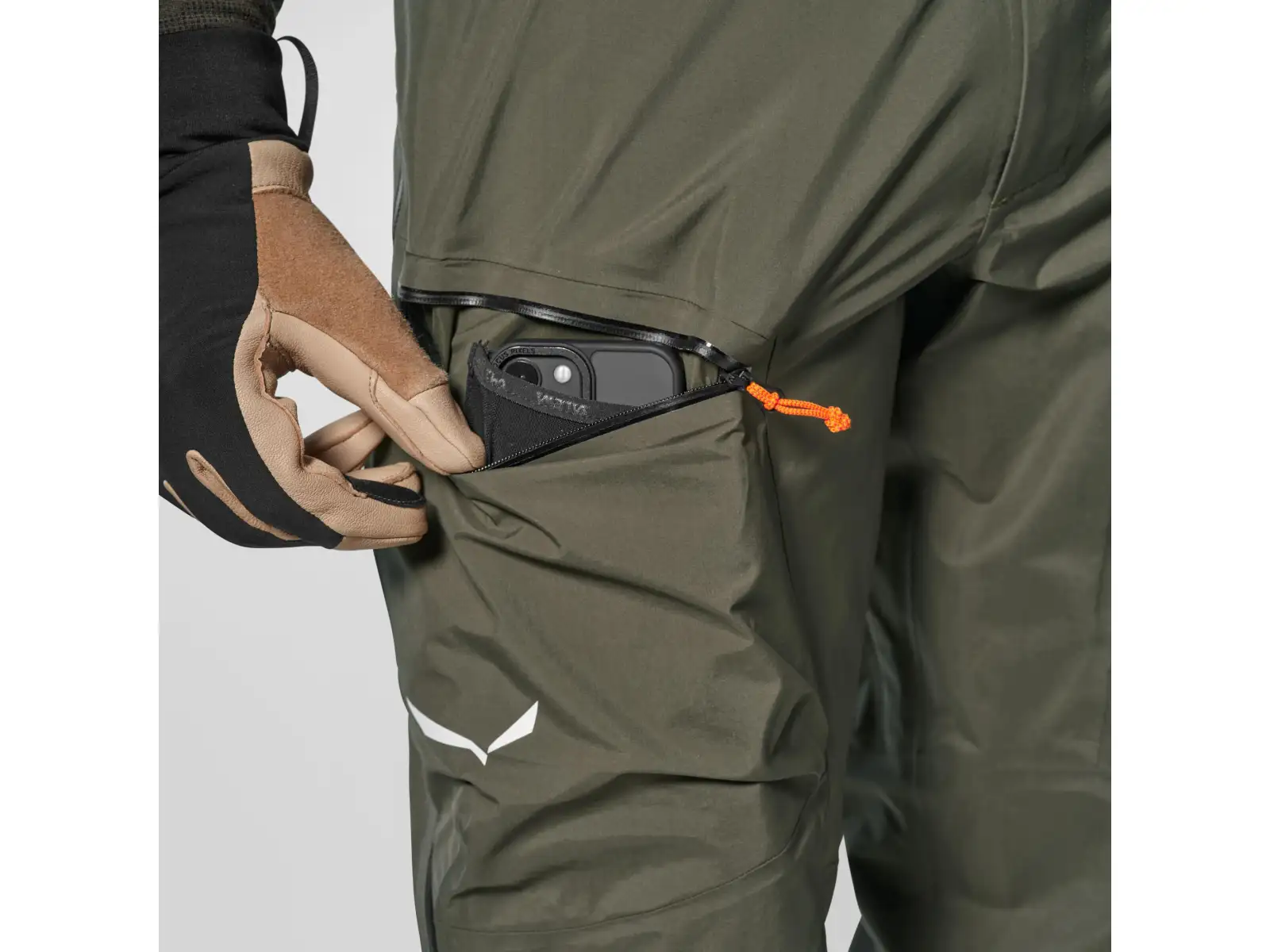 Salewa Sella 3L Powertex pánské kalhoty Dark Olive
