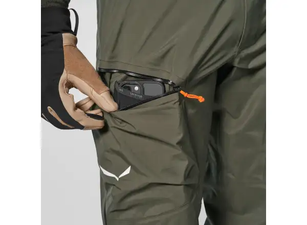 Salewa Sella 3L Powertex pánské kalhoty Dark Olive