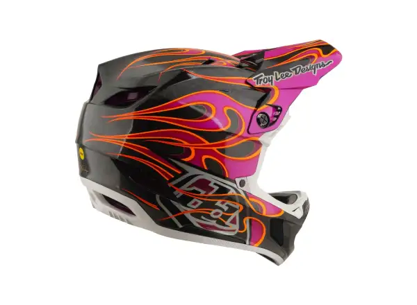 Troy Lee Designs D4 Carbon MIPS přilba Torched Carbn/Magenta