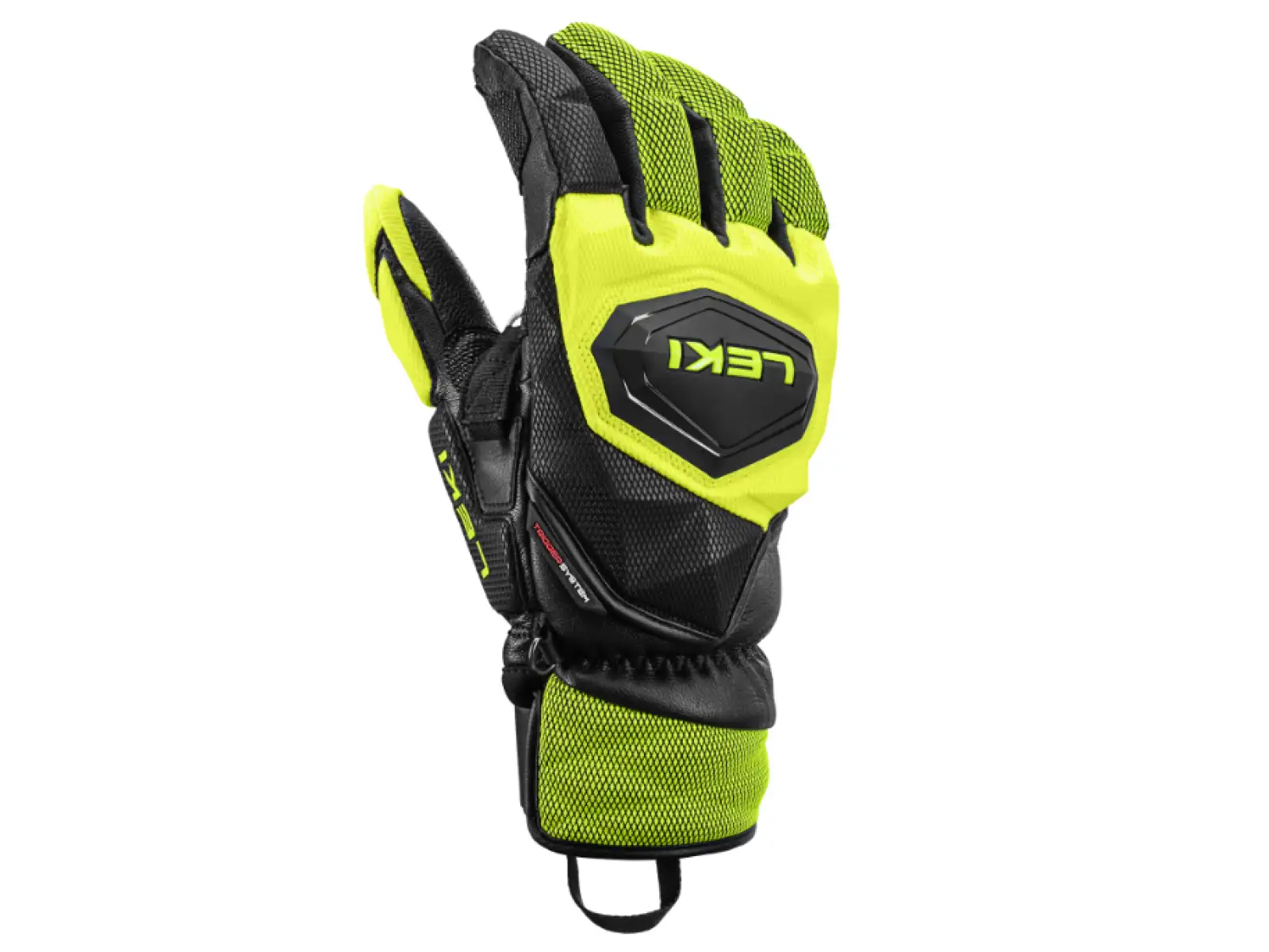 Leki WCR Venom SL 3D závodní rukavice Black-Ice Lemon