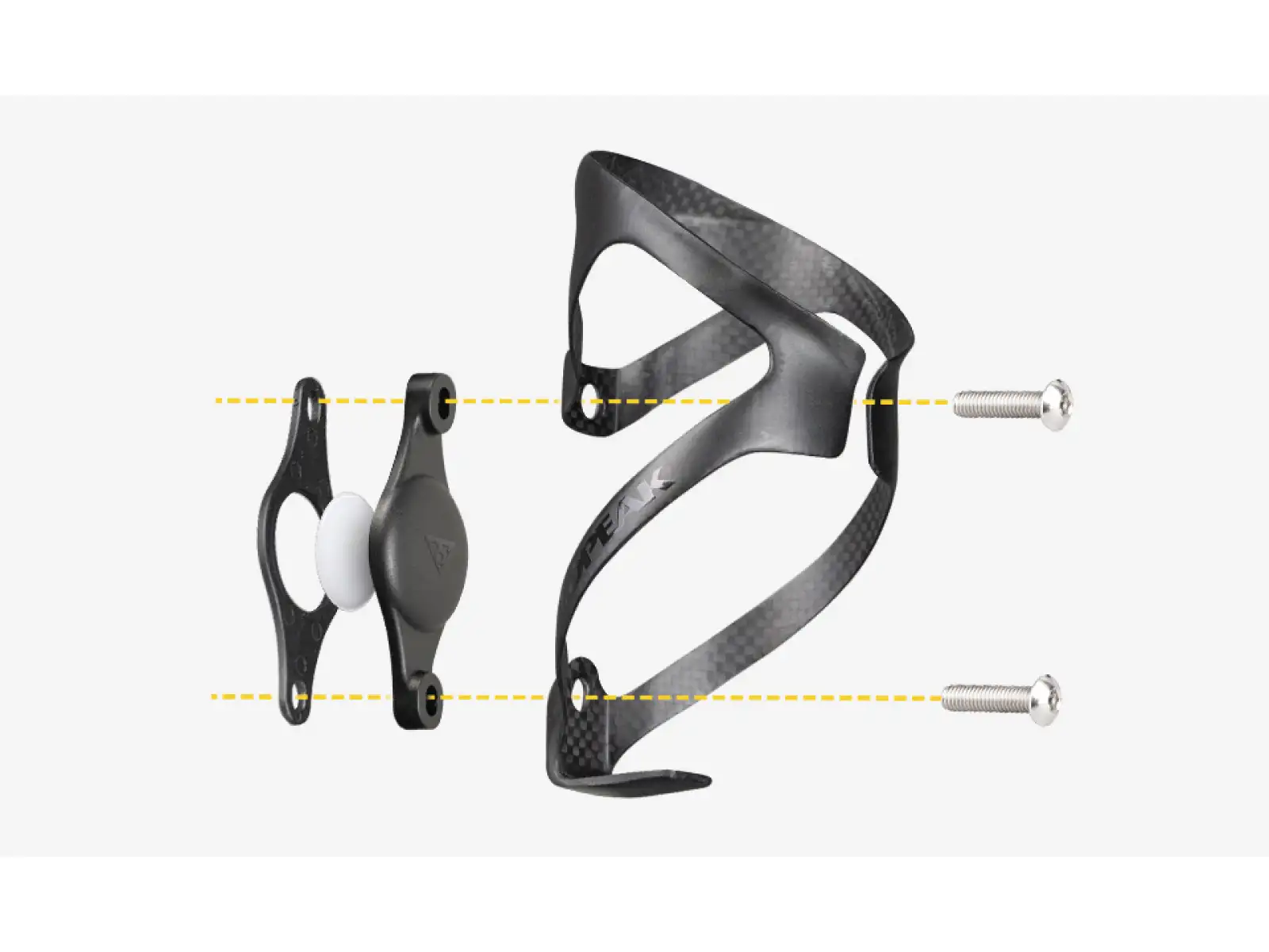 Topeak Cage Mount držák Apple AirTag pod košík černá