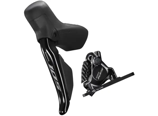 Shimano 105 Di2 BR-R7170 + ST-R7170 kotoučová brzda přední (levá), J-kit, polymer