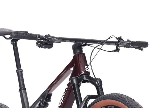 Superior XF 9.6 Team celoodpružené kolo Gloss Carbon/Red Carbon