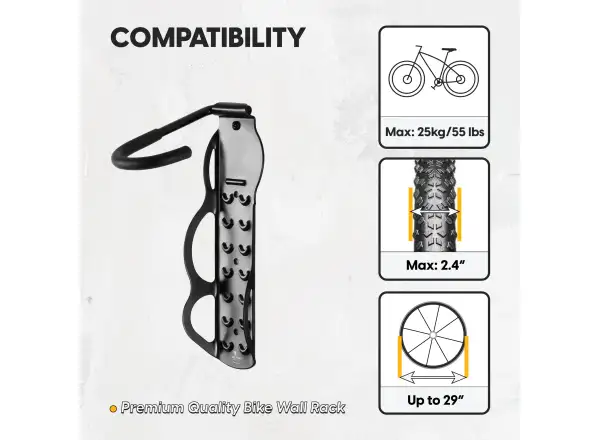 Bike Hand YC-101 držák kola na zeď za přední kolo