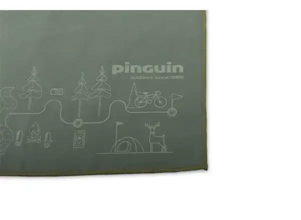 Pinguin ručník M mapa šedá