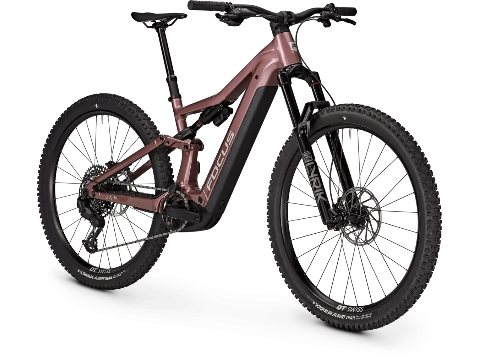 Focus JAM 8 600Wh celoodpružené elektrokolo Mauve / Darkmauve