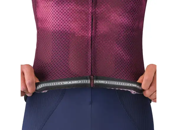 Castelli Climber's A/C pánský dres krátký rukáv Deep Bordeaux/White