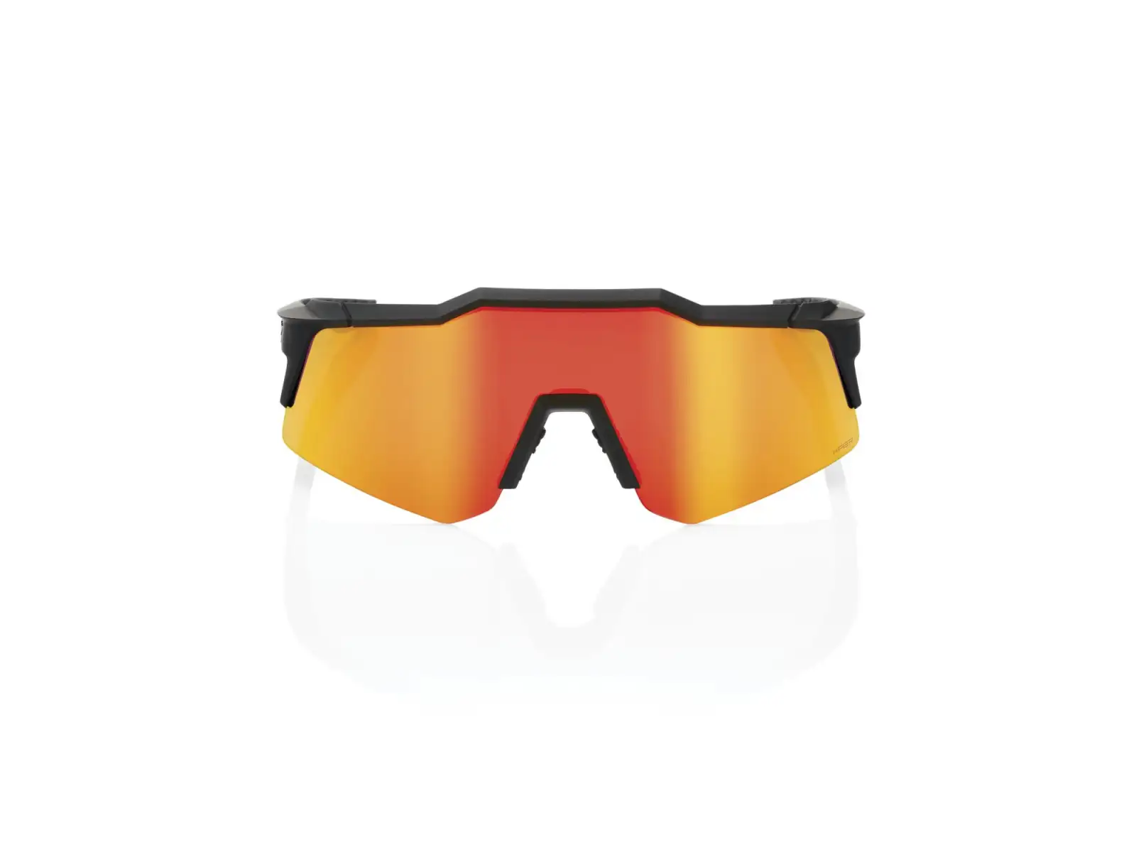 100% Speedcraft XS brýle Soft Tact Black/HiPER Red Multilayer Mirror Lens
