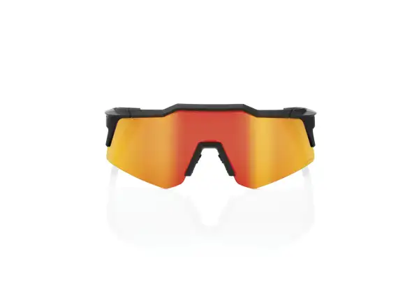 100% Speedcraft XS brýle Soft Tact Black/HiPER Red Multilayer Mirror Lens