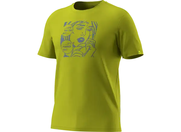 Dynafit Graphic Cotton pánské triko krátký rukáv Smoke Blue/Tabloid