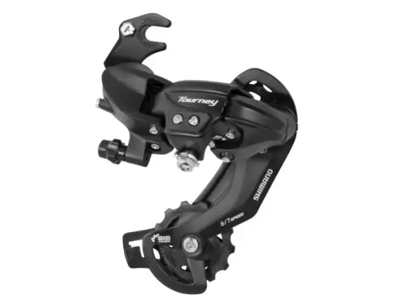Shimano Tourney RD-TY300-B 6/7 sp. přehazovačka s hákem černá AKCE