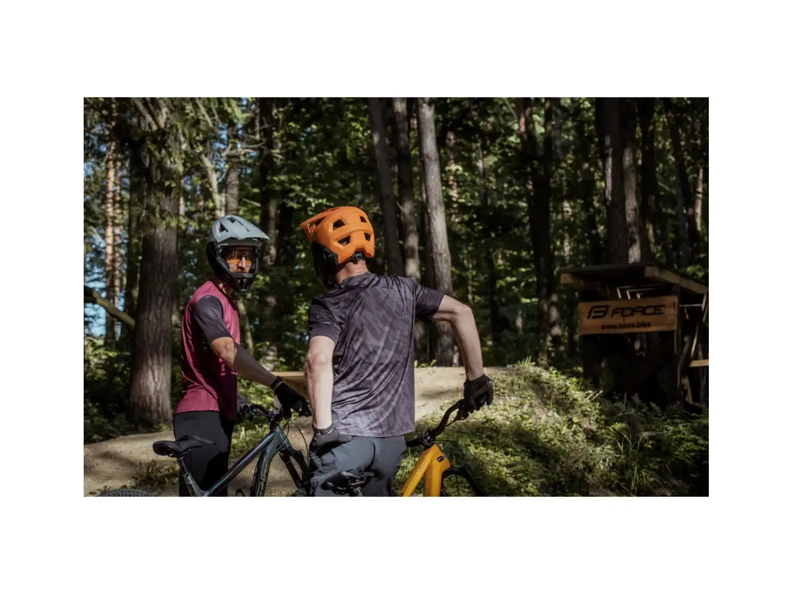 Force MTB Rules pánský dres krátky rukáv černá/šedá