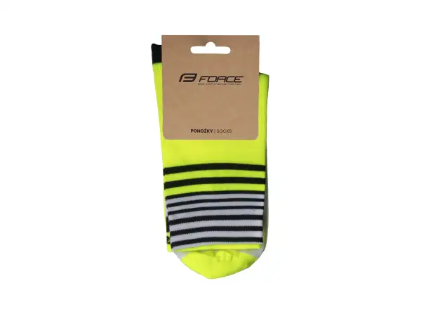 Force Ziggy cyklistické ponožky fluo
