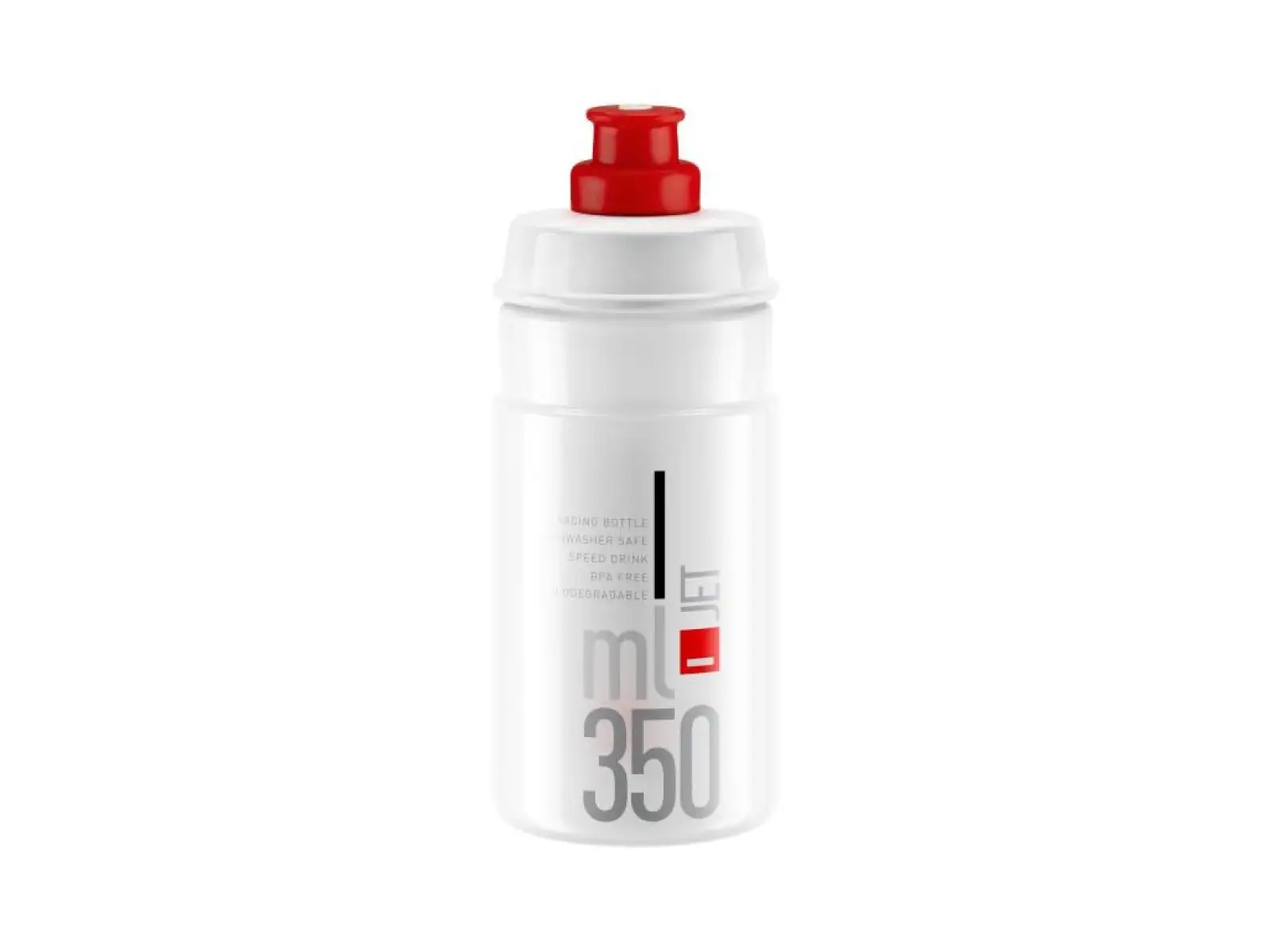 Elite Jet láhev 350 ml Clear/Red Logo