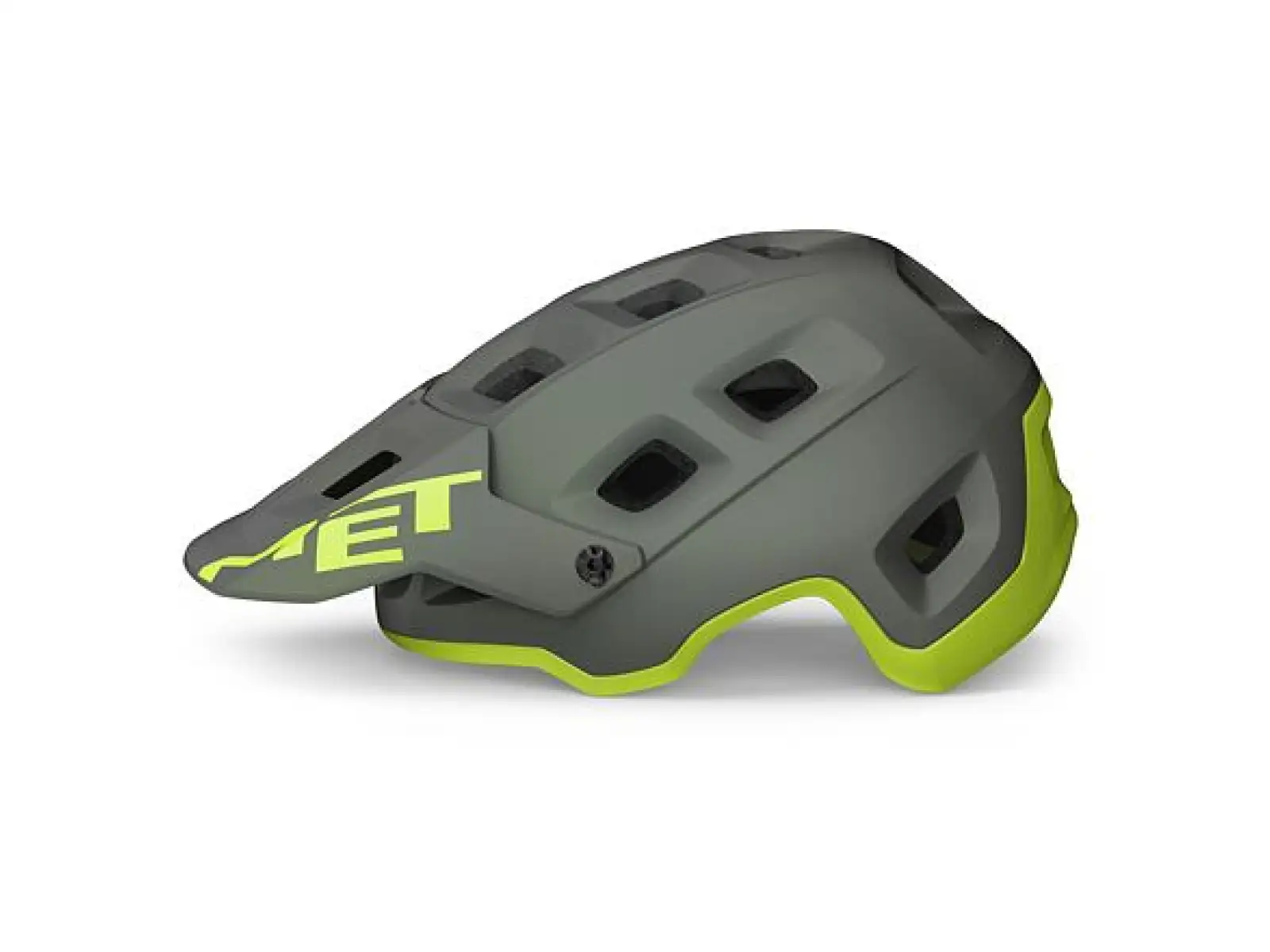 MET Terranova přilba Gray/Lime Matt
