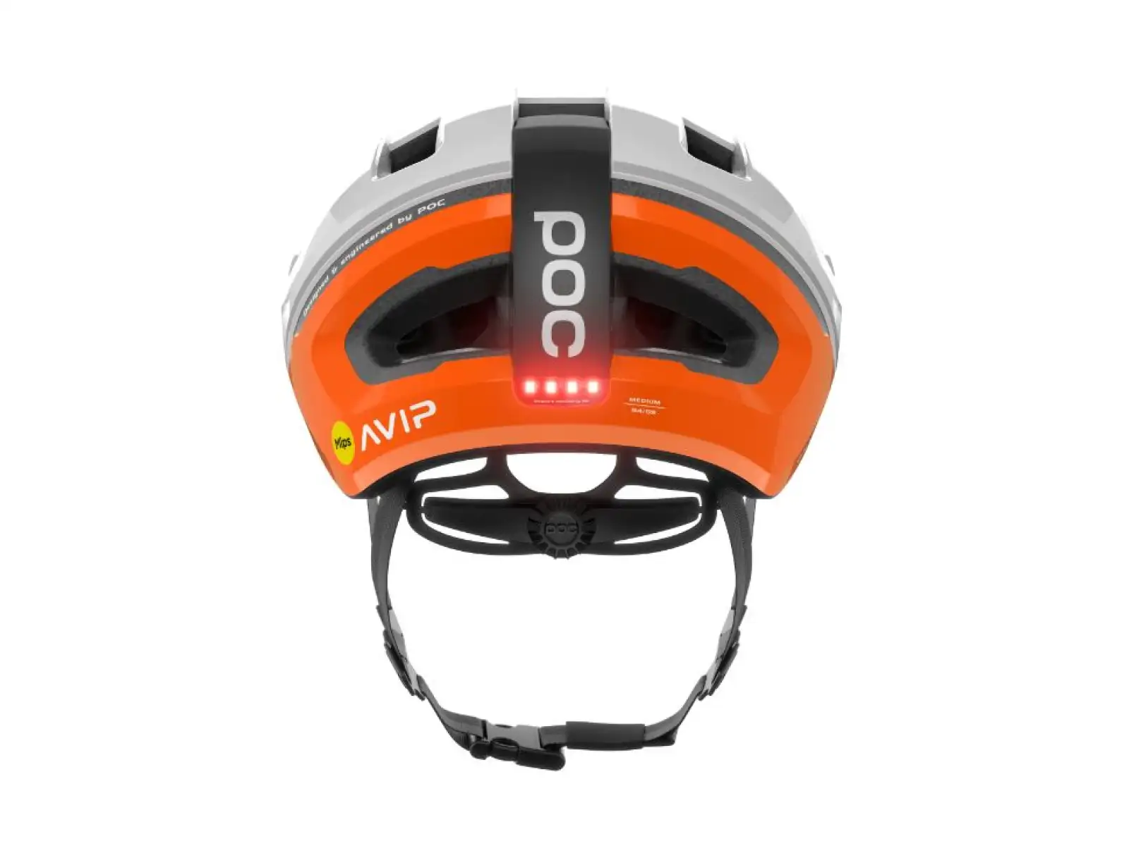 POC Omne Beacon MIPS cyklistická přilba Fluorescent Orange AVIP/Hydrogen White